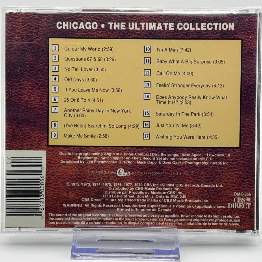Chicago - The Ultimate Collection (DISCQUE AMERIC VERSION) (Used CD)