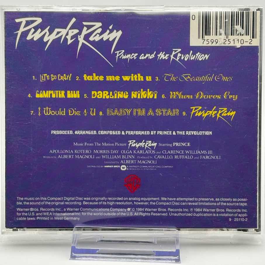 Prince And The Revolution - Purple Rain (Red/Grey Target - W. Germany Pressing) (Used CD)