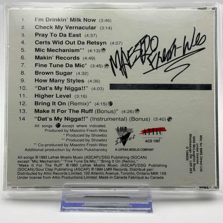 Maestro Fresh-Wes - Naaah, Dis Kid Can't Be From Canada (Used CD)