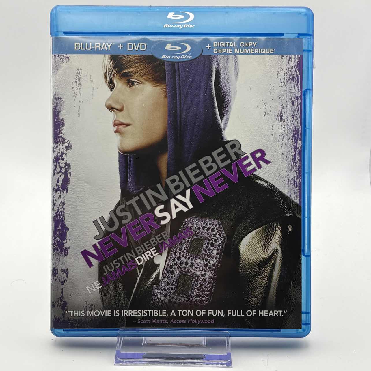 Justin-Bieber--Never-Say-Never-Used-BluRay--DVD