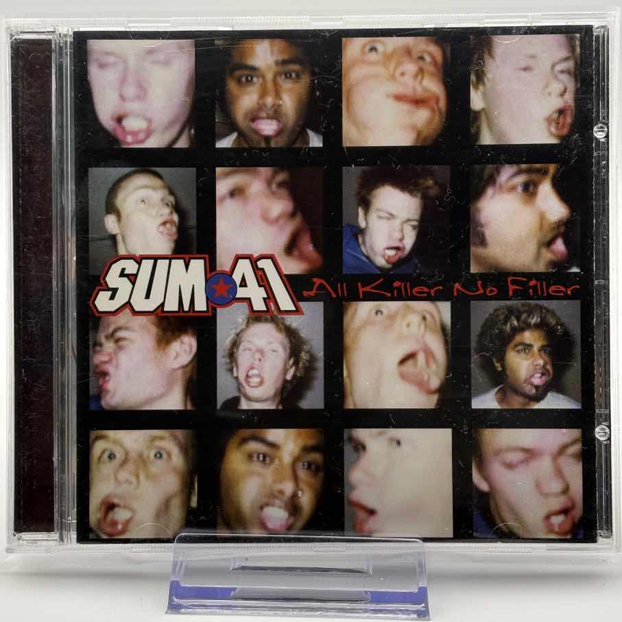 Sum-41--All-Killer-No-Filler-AUTOGRAPHED-Used-CD
