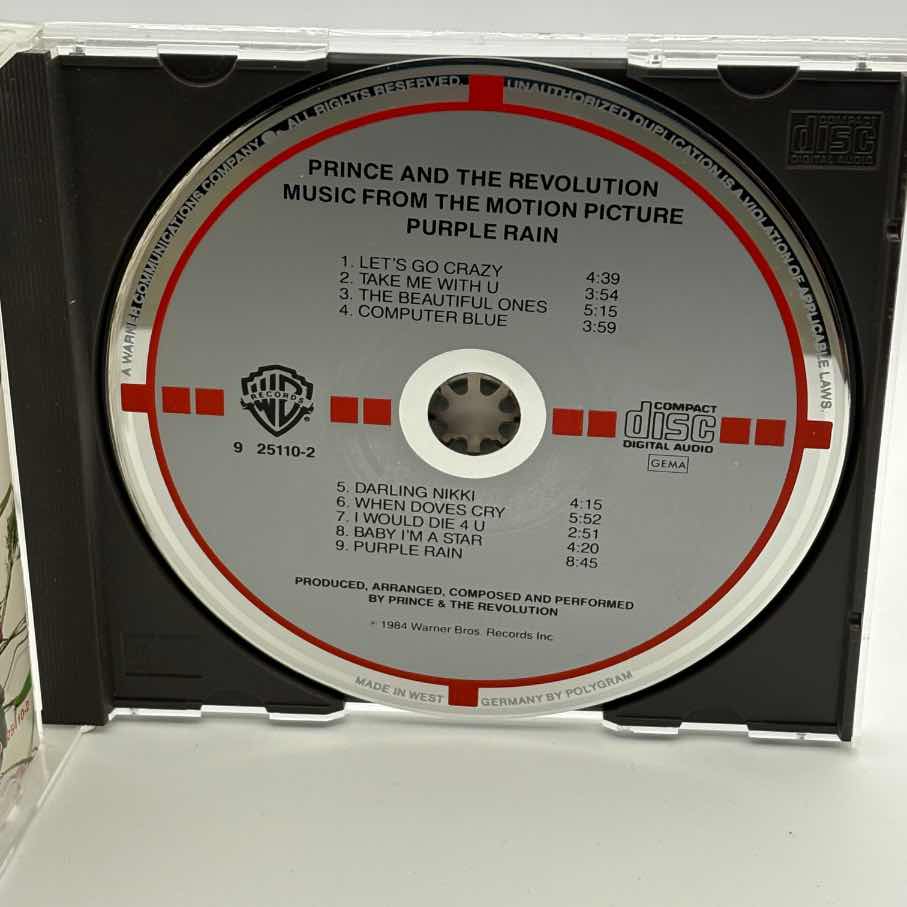 Prince And The Revolution - Purple Rain (Red/Grey Target - W. Germany Pressing) (Used CD)