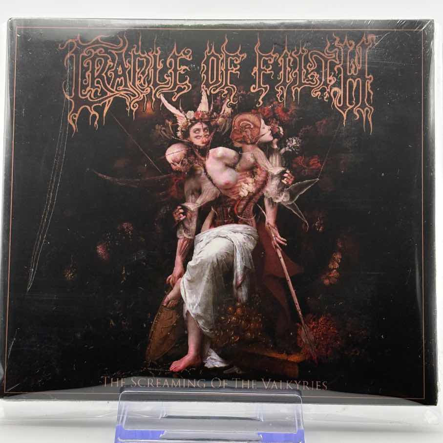 Cradle-Of-Filth--The-Screaming-Of-The-Valkyries-SEALED-CD--Mark-on-front